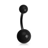 Colour Me PTFE Flex Belly Bars - Basic Curved Barbell. Navel Rings Australia.