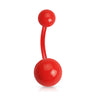 Colour Me PTFE Flex Belly Bars - Basic Curved Barbell. Navel Rings Australia.