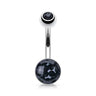 Austrian Ferido Motley™ Belly Ring - Basic Curved Barbell. Navel Rings Australia.