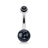 Austrian Ferido Motley™ Belly Ring - Basic Curved Barbell. Navel Rings Australia.