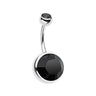 Giant Gem Press Fit Bananabells - Basic Curved Barbell. Navel Rings Australia.