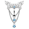 Nusa Tribal Reverse Navel Bars - Reverse Top Down Belly Ring. Navel Rings Australia.