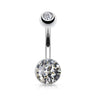 Austrian Ferido Motley™ Belly Ring - Basic Curved Barbell. Navel Rings Australia.
