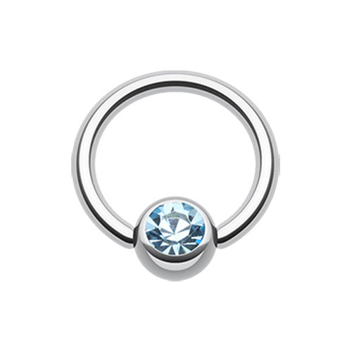 14g Classic Gem Captive Bead Body Jewellery - Captive Belly Ring. Navel Rings Australia.