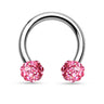 Minx Gem Circular Barbell - Circular Barbell / Horse Shoe. Navel Rings Australia.