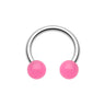 Glow in the Dark Acrylic Horseshoe - Circular Barbell / Horse Shoe. Navel Rings Australia.