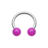 Glow in the Dark Acrylic Horseshoe - Circular Barbell / Horse Shoe. Navel Rings Australia.