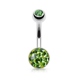 Austrian Ferido Motley™ Belly Ring - Basic Curved Barbell. Navel Rings Australia.