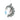 Marquis Moon Crystal Drop Navel Bar - Reverse Top Down Belly Ring. Navel Rings Australia.
