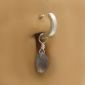 TummyToys® Faceted Labradorite Swinger Charm - TummyToys® Swinger Charm. Navel Rings Australia.
