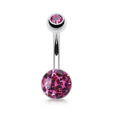Austrian Ferido Motley™ Belly Ring - Basic Curved Barbell. Navel Rings Australia.