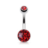 Austrian Ferido Motley™ Belly Ring - Basic Curved Barbell. Navel Rings Australia.