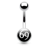 Down n' Dirty Belly Bars - Basic Curved Barbell. Navel Rings Australia.