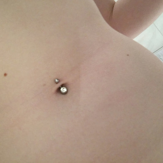 Mini Bar Belly Rings - Basic Curved Barbell. Navel Rings Australia.
