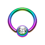 Metallic Titanium Captive Bead Belly Rings - Captive Belly Ring. Navel Rings Australia.
