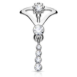 Tribal Journey Reverse Belly Piercing - Reverse Top Down Belly Ring. Navel Rings Australia.