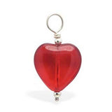 TummyToys® Dangly Red Heart Swinger Charm - TummyToys® Swinger Charm. Navel Rings Australia.