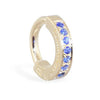 TummyToys® Classic Yellow Gold Blue Sapphire Navel Ring
