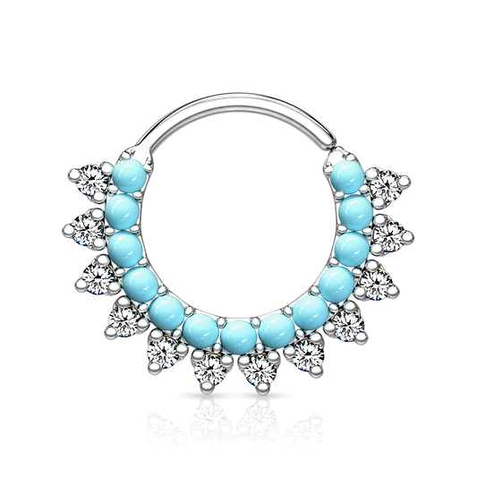 Turquoise Bahamas Bendable Hoop Body Jewellery