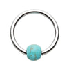 16g Turquoise Classic Captive Belly Rings