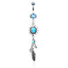 Sunburst Dreams Dangly Navel Rings - Dangling Belly Ring. Navel Rings Australia.