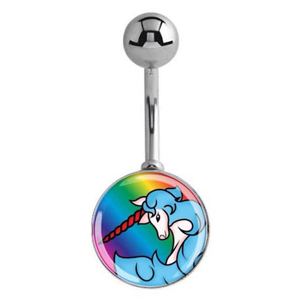 Forever Unicorns Navel Ring Jewellery - Basic Curved Barbell. Navel Rings Australia.
