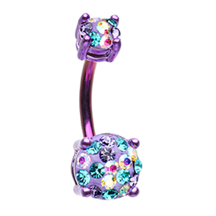 Motleys™ Unicorn Parade Belly Bar - Basic Curved Barbell. Navel Rings Australia.