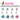 VALUE PACK 4 X Classique Gem Belly Bars - Basic Curved Barbell. Navel Rings Australia.