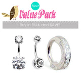 VALUE PACK 3 X Classic Crystal Craze Belly Ring Essentials - Mixed. Navel Rings Australia.