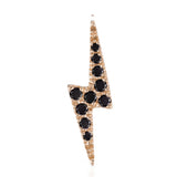 Authentic Lightning Bolt Diamond Earring by Maria Tash in 14K Rose Gold. Flat Stud. - Earring. Navel Rings Australia.