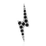 Authentic Lightning Bolt Diamond Earring by Maria Tash in 14K White Gold. Flat Stud. - Earring. Navel Rings Australia.