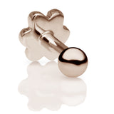 Ball Earring by Maria Tash in 14K Rose Gold. Flat Stud. - Earring. Navel Rings Australia.