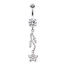 Sophia's Daisy Vine Belly Ring - Dangling Belly Ring. Navel Rings Australia.