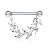 Crystal Vinnì Vine Drop Nipple Bar