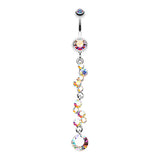Kinked Kiki Belly Dangle - Dangling Belly Ring. Navel Rings Australia.