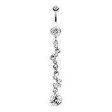 Kinked Kiki Belly Dangle - Dangling Belly Ring. Navel Rings Australia.