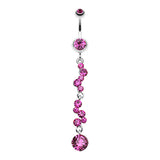 Kinked Kiki Belly Dangle - Dangling Belly Ring. Navel Rings Australia.