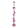 Kinked Kiki Belly Dangle - Dangling Belly Ring. Navel Rings Australia.