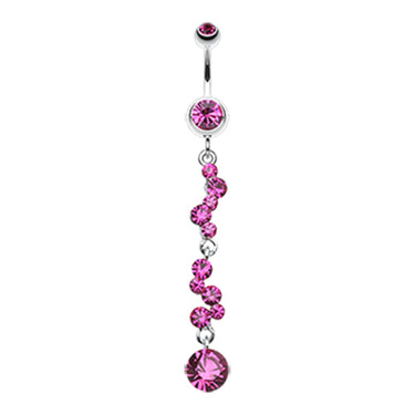 Kinked Kiki Belly Dangle - Dangling Belly Ring. Navel Rings Australia.
