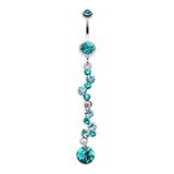 Kinked Kiki Belly Dangle - Dangling Belly Ring. Navel Rings Australia.