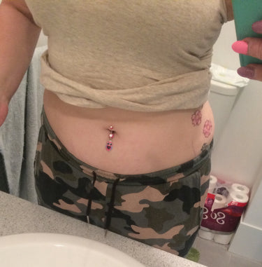 Mrs Know it Owl Belly Ring - Dangling Belly Ring. Navel Rings Australia.