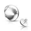Internally Threaded Dome Replacement Ball in 14k White Gold