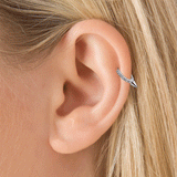 Single Short Spike Diamond Eternity Clicker Earring by Maria Tash in 18K Rose Gold