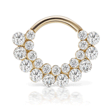 Invisible Diamond Apsara Clicker Earring by Maria Tash in Yellow Gold