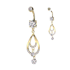 Felicity Jewel Belly Dangle with Gold Plating
