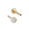 Threaded 2.5mm Diamond Backing in Yellow Gold by Maria Tash