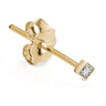Princess Cut 2mm Diamond Earring by Maria Tash in 18K Yellow Gold. Butterfly Stud. - Earring. Navel Rings Australia.