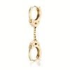 Handcuff Clickers with Short Chain Earring by Maria Tash in Yellow Gold