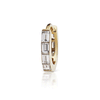 Invisible Set Baguette Diamond Eternity Clicker by Maria Tash in Yellow Gold