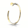 Hoop Nose Ring in 14K Yellow Gold